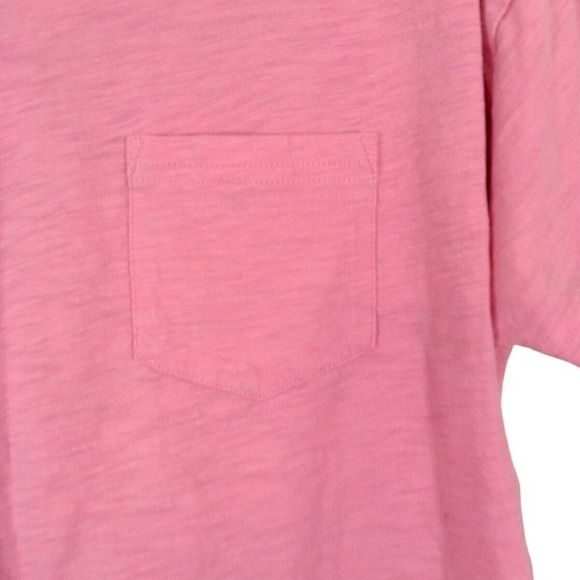 Vineyard Vines Solid Pink Short Sleeve Pocket T-Shirt Top - Picture 4 of 6
